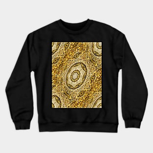 Magical Star Symbol In Gold Wavy Streams Crewneck Sweatshirt